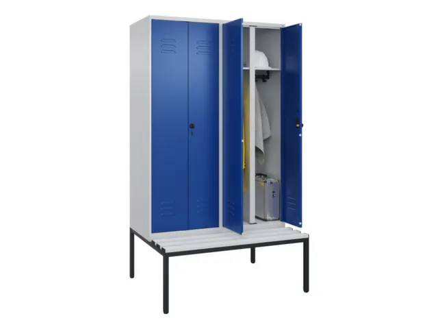 locker voor scheiding van kleding,HxBxD 2120x1200x815mm,4vak