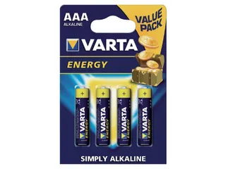 Batterij Varta Energy 4x AAA Alkaline 1.5V - 2