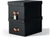Puro opbergdoos medium A4 17 liter zwart 2 stuks