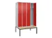 locker voor scheiding van kleding,HxBxD 2120x1200x815mm,4vak