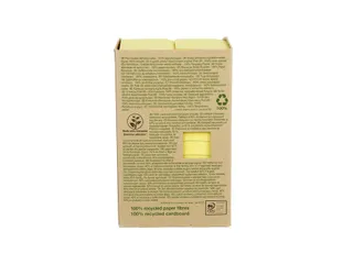 Memoblok 3M Post-it 653 38x51mm recycled geel - 5