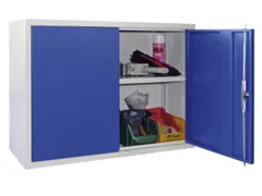 Hangkast 600x800x300mm 1 Verstelbaar Legbord Ral 7035 Front Ral 5010