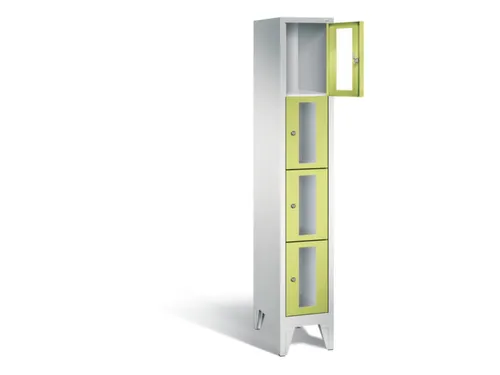 lockerkast 1850x320x500mm 1x4 vakken Cilinderslot Poten, RDS1108060