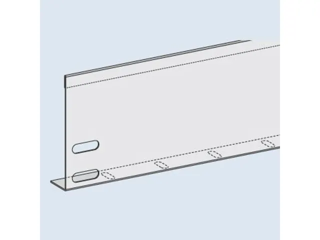 stortgoedlijst,v. schroefstelling - basisveld,HxB 100x1300mm,staal