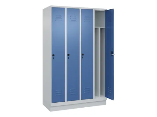locker voor scheiding van kleding,HxBxD 1950x1200x500mm,4vak