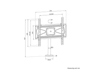 Neomounts DS42-430BL14 TV standaard 1 scherm - 32-55 inch - 0-50 kg - - 11