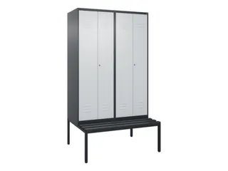 locker voor scheiding van kleding,HxBxD 2120x1200x815mm,4vak - 1