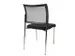 Siège visiteur Assise tissu anthracite Dos maille noir