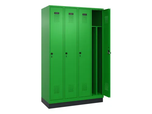 locker voor scheiding van kleding,HxBxD 1950x1200x500mm,4vak