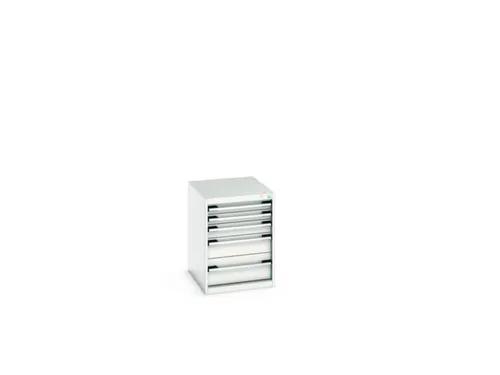 ladekast HxBxD 700x525x650mm 5laden romp RAL7035 front RAL7035