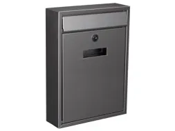 Brievenbus Ibiza Inox Grijs met naamplaatje incl. 2 sleutels 36x26x8cm