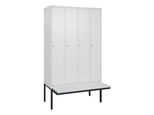 locker voor scheiding van kleding,HxBxD 2120x1200x815mm,4vak