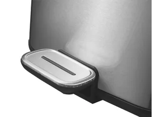 Vierkante Pedaalemmer Regent Step Bin 12 Liter Mat Rvs - 3