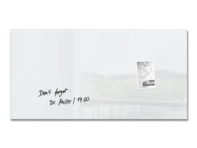 Glas/magneetbord Sigel 91x46 Wit