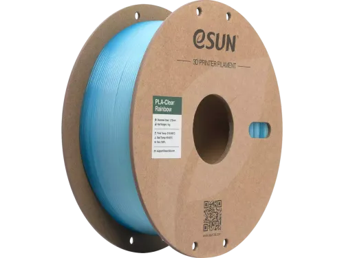 eSUN 3D printer Filament PLA-Clear 1,75mm Transparant Blauw Wit 1kg
