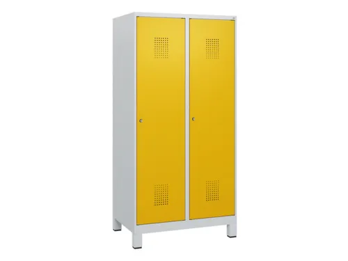 schoollocker,HxBxD 1630x800x500mm,2vak,vak B 400mm,cil.-slot,voeten