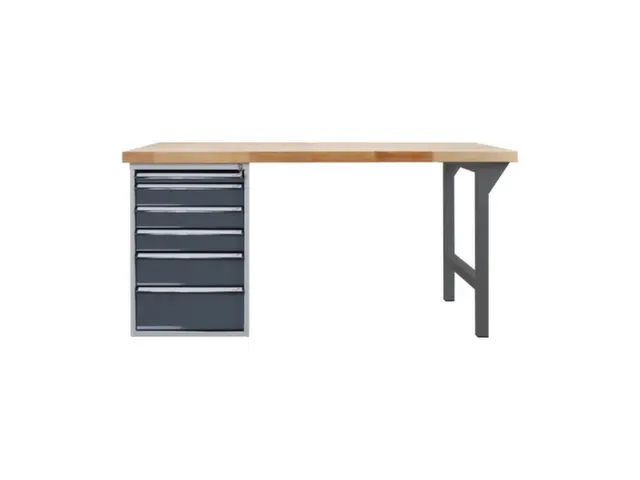 werkbank,HxBxD 850x1500x750mm,beukblad,draagverm. 500kg,4voeten