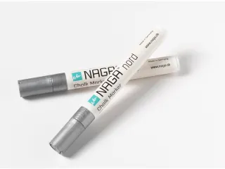 Krijtmarker 4,5mm Naga set a 2 st. zilver - 4