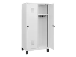 schoollocker,HxBxD 1630x800x500mm,2vak,vak B 400mm,draaigrendel,voeten