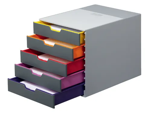 Ladenbox Durable Varicolor 5 laden grijs