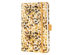 Notitieboek Jolie Beauty A6 hardcover gelinieerd gele druppels 174 blz