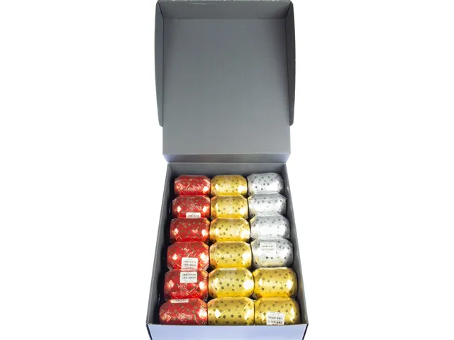 Lint Kangaro 18 bolletjes kerst assorti glimmend in 3 soorten