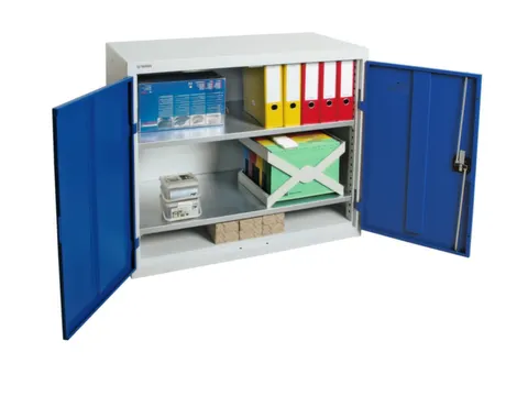 Kast Met Openslaande Deuren 900x1000x500mm 2legborden Staal