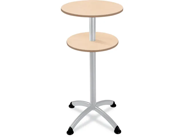 Table haute 4 pieds Hauteur 112cm Plateaux Erable Cadre Noir