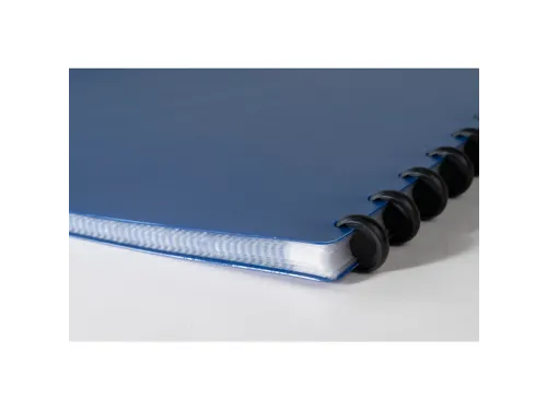 Showalbum PP ring 30 tas A4 blauw metal