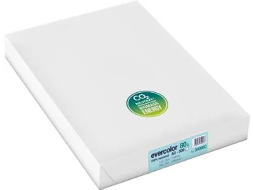 Evercolor gekleurd Gerecycleerd Papier A3 Helblauw
