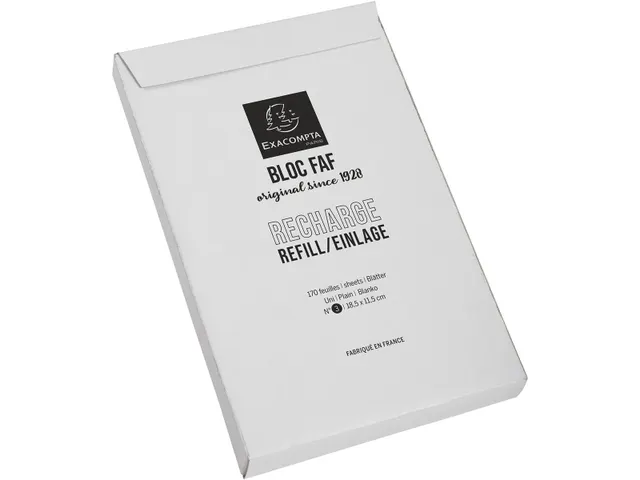 navulling schrijfblok FAF N°3 blanco 18,5x11,5cm