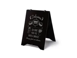 Stoepbord Grab & Grip Krijtbord BOND panelen A2 Zwart Dubbelzijdig