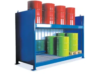 Vatencontainer 2230x3130x1390mm 20x200l 2 Vakniveaus Opvangbak 450l - 1