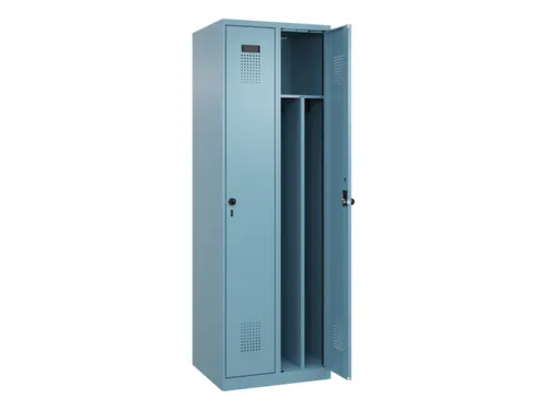 locker voor scheiding van kleding,HxBxD 1850x600x500mm,2vak