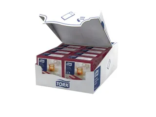Bestekpochette Tork LinStyle 1-laags 60st duurzaam rood 509603 - 5