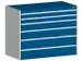 Armoire À Tiroirs Coloris De Couvercle Tablette Façade Ral3004