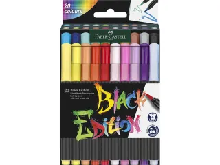 Brushpen Faber-Castell Black Edition 20 stuks in karton etui - 2