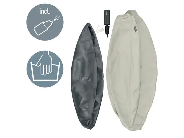 Leitz Ergo actieve zitbal anti-rol met stop-functie 65cm lichtgrijs