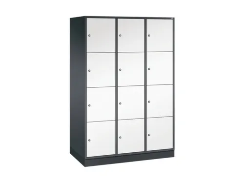 grootvolume-lockersysteem,HxBxD 1950x1220x600mm,3x4vakken,cil.-slot