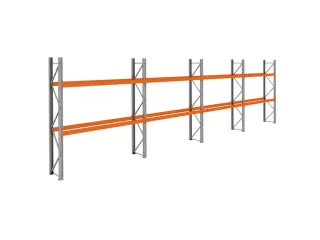 palletstelling,basis+3xaanbouw,HxBxD 3360x11300x750mm,vakl. 3000kg - 1