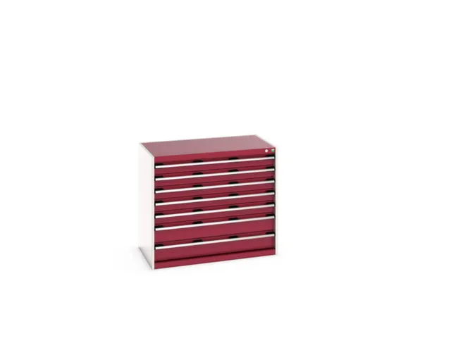 ladekast HxBxD 900x1050x650mm 7laden RAL7035 front RAL3004
