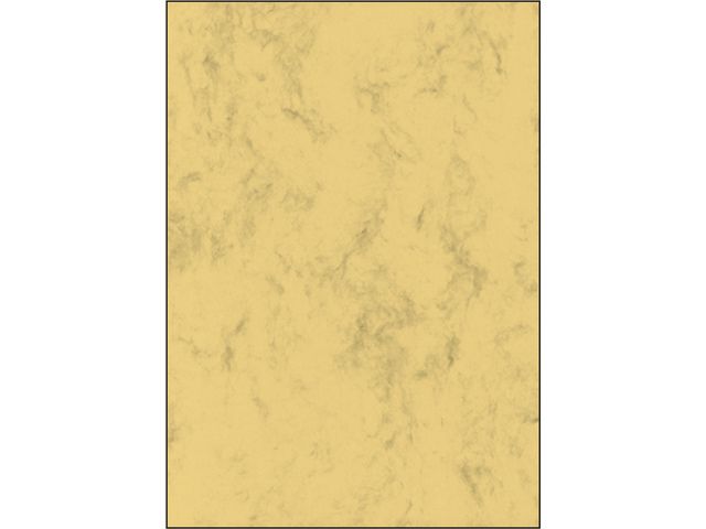 designpapier Sigel A4 90grs pak a 100 vel marmer zandbruin | ArtSupplyShop.nl