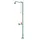 Plens-/Oogdouche,2Sproeikoppen Vast,50L/Min,Aansluiting 1 1/4 Inch Bin