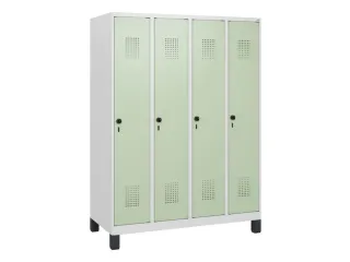 schoollocker,HxBxD 1630x1200x500mm,4vak,vak B 300mm,draaigrendel - 2