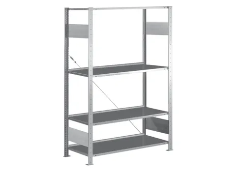 Inhaakstelling Aanslagrand Basisveld 1850x1000x300mm 4legborden