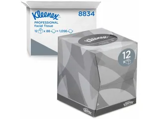 Kleenex 8834 facial tissue 2-laags wit kubus 21,1x20,1 cm doos - 1