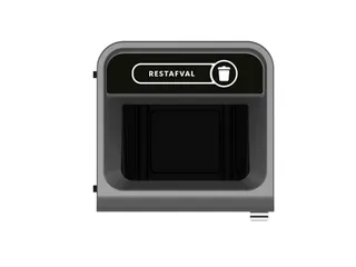 Configure Recyclingstation Rest BE NL 87 Liter Antraciet Zwart - 2