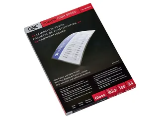 Lamineerhoes GBC A4 highspeed 2x80micron 100stuks - 1