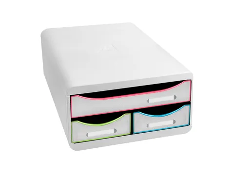 Ladenbox Small-Box 3 Laden Black Office Wit/Harlekijn