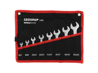 GEDORE R05126008 Dubbele steeksleutelset kort SW6-22mm 8stuks - 1